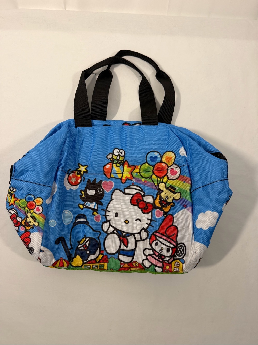 Brand New Sanrio Hello Kitty & Friends Rainbow Sky Lunch Bag Travel Tote